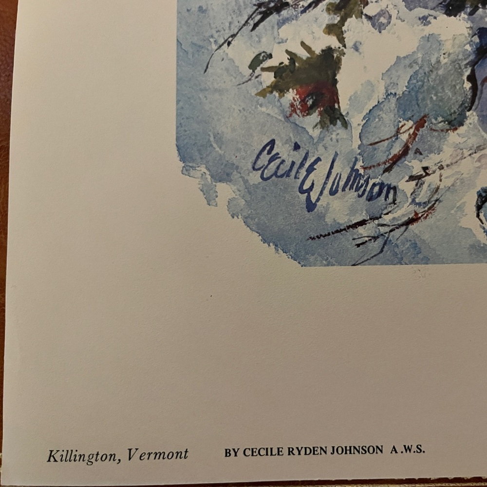 Print Cecile Johnson's watercolor painting "Killington, Vermont." - Picture 6 of 6
